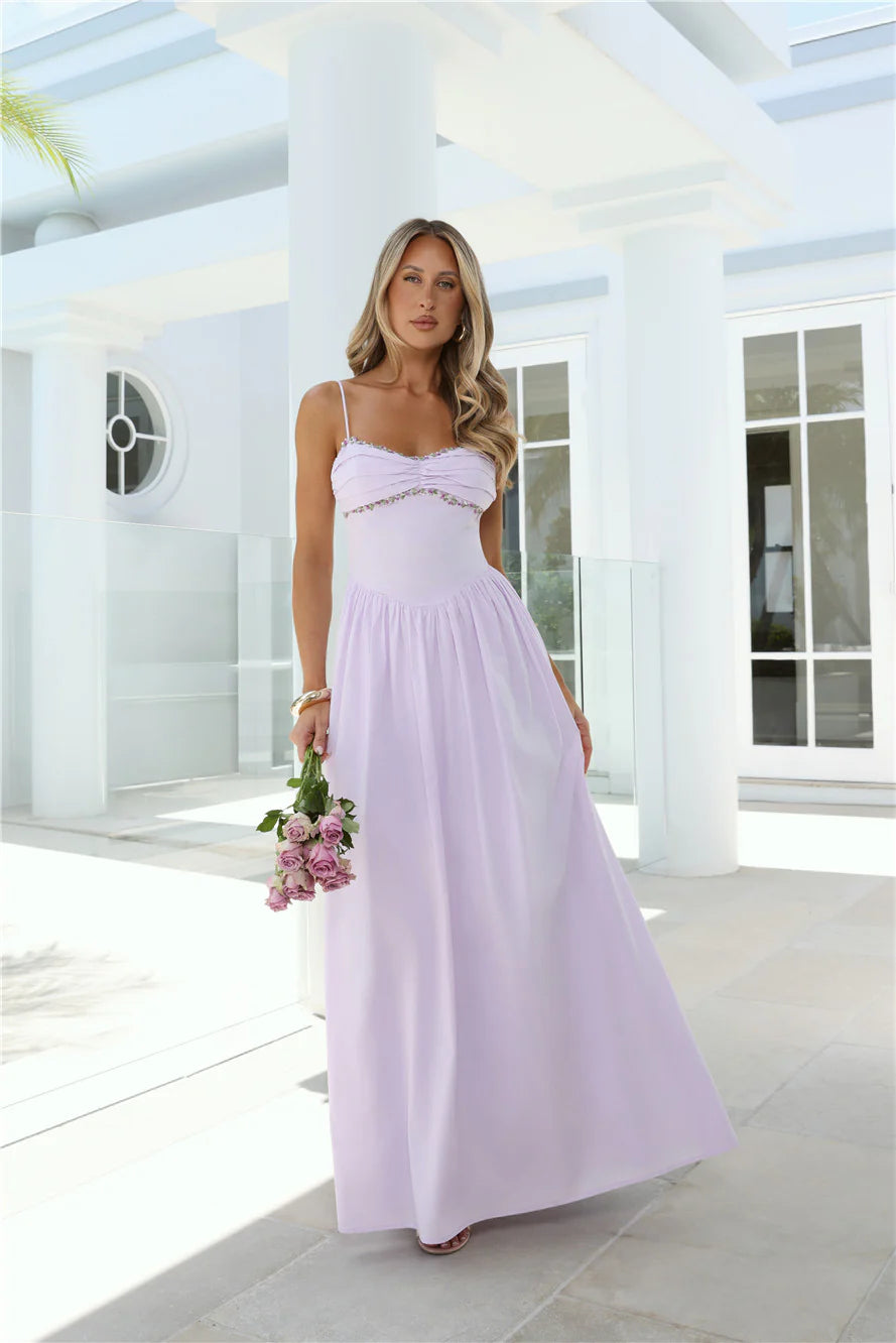 Happy Is Pretty Maxi Dress Lavender